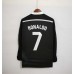 Real Madrid 14/15 Away Black Long Sleeve Soccer Jersey